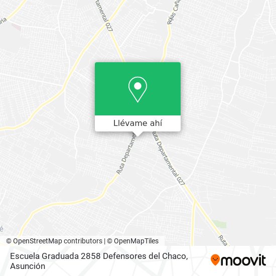 Mapa de Escuela Graduada 2858 Defensores del Chaco