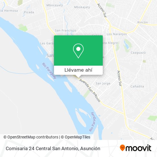 Mapa de Comisaria 24 Central San Antonio