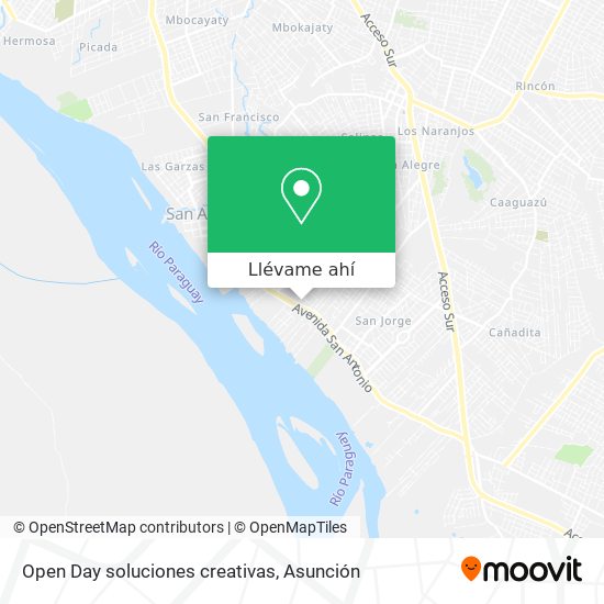 Mapa de Open Day soluciones creativas