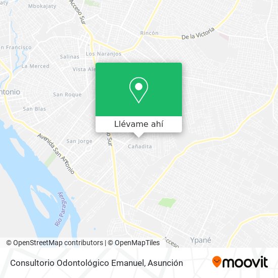 Mapa de Consultorio Odontológico Emanuel