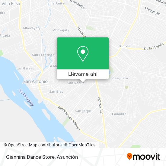 Mapa de Giannina Dance Store