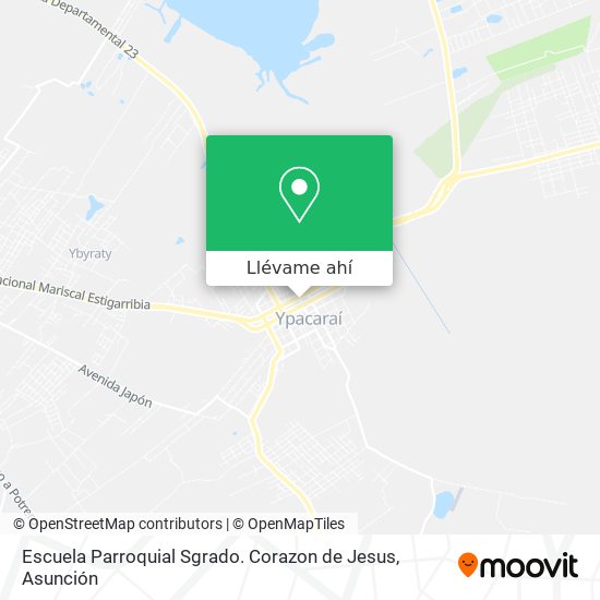 Mapa de Escuela Parroquial Sgrado. Corazon de Jesus