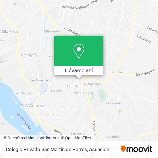 Mapa de Colegio Privado San Martin de Porres