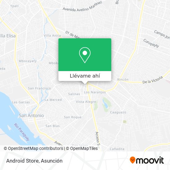Mapa de Android Store