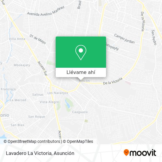 Mapa de Lavadero La Victoria