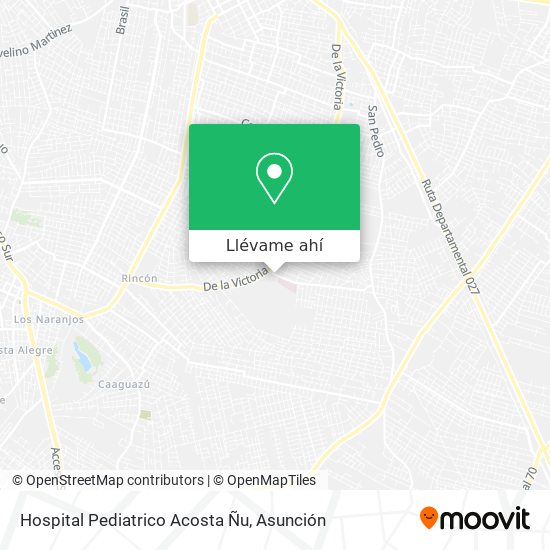 Mapa de Hospital Pediatrico Acosta Ñu