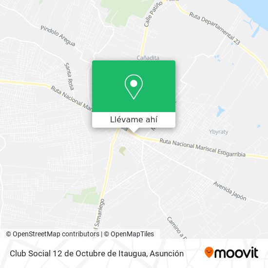 Mapa de Club Social 12 de Octubre de Itaugua