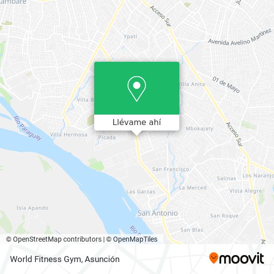 Mapa de World Fitness Gym