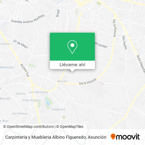 Mapa de Carpinteria y Muebleria Albino Figueredo