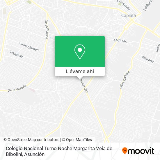 Mapa de Colegio Nacional Turno Noche Margarita Veia de Bibolini