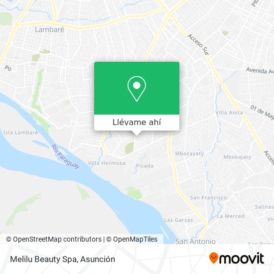 Mapa de Melilu Beauty Spa