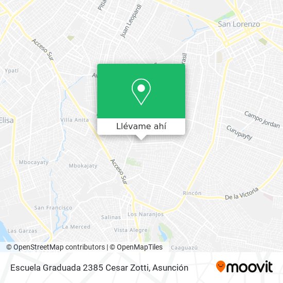 Mapa de Escuela Graduada 2385 Cesar Zotti