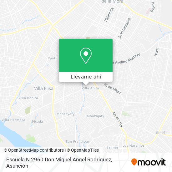 Mapa de Escuela N 2960 Don Miguel Angel Rodriguez