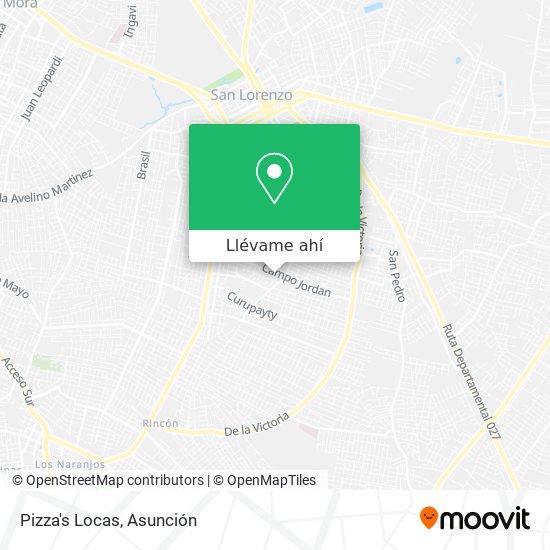 Mapa de Pizza's Locas