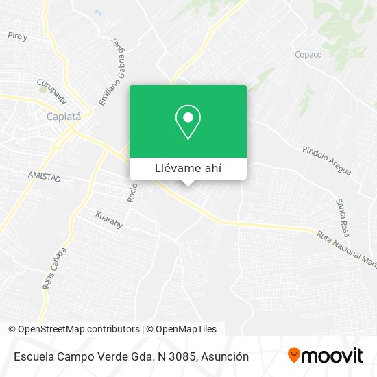 Mapa de Escuela Campo Verde Gda. N 3085