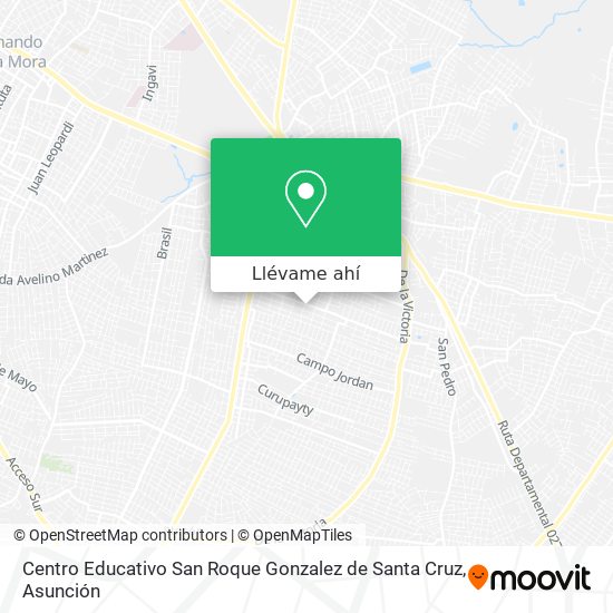 Mapa de Centro Educativo San Roque Gonzalez de Santa Cruz