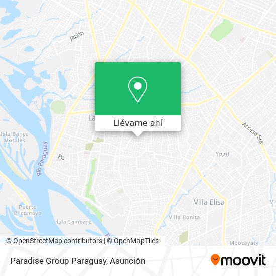 Mapa de Paradise Group Paraguay