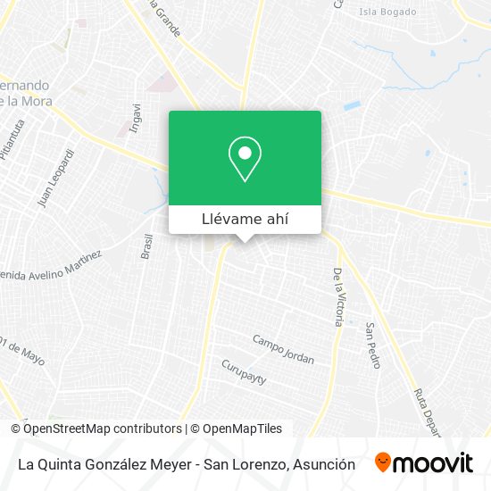 Mapa de La Quinta González Meyer - San Lorenzo