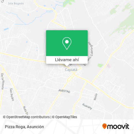 Mapa de Pizza Roga