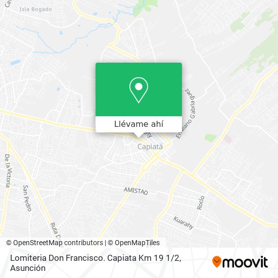 Mapa de Lomiteria Don Francisco. Capiata Km 19 1 / 2