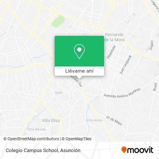 Mapa de Colegio Campus School