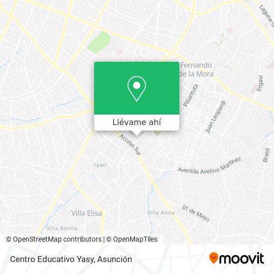 Mapa de Centro Educativo Yasy