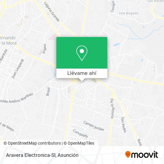 Mapa de Aravera Electronica-Sl