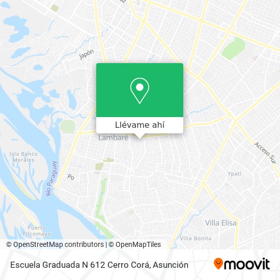 Mapa de Escuela Graduada N 612 Cerro Corá