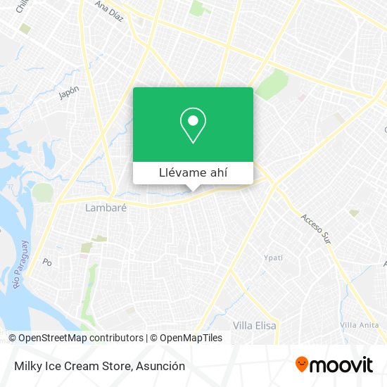 Mapa de Milky Ice Cream Store