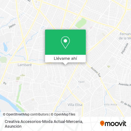 Mapa de Creativa Accesorios-Moda Actual-Merceria