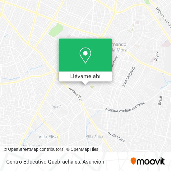 Mapa de Centro Educativo Quebrachales