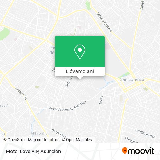 Mapa de Motel Love VIP