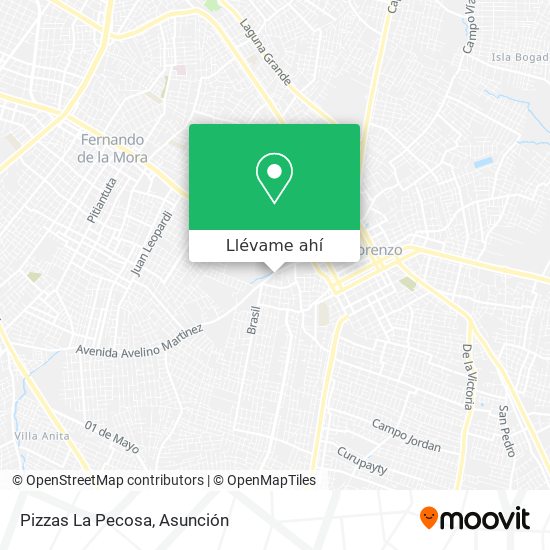 Mapa de Pizzas La Pecosa