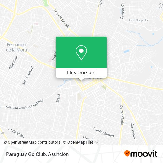 Mapa de Paraguay Go Club