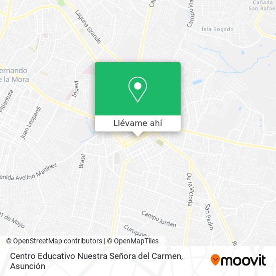 Mapa de Centro Educativo Nuestra Señora del Carmen