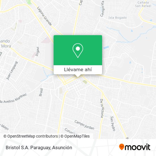 Mapa de Bristol S.A. Paraguay
