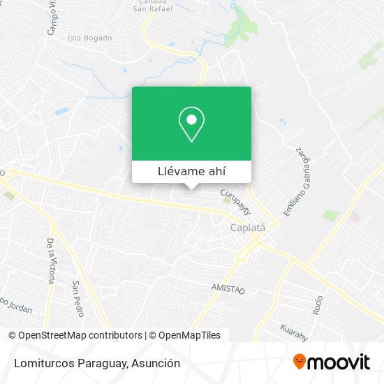 Mapa de Lomiturcos Paraguay