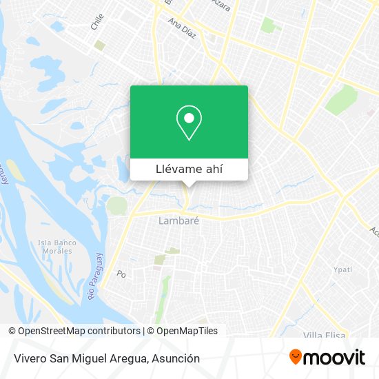 Mapa de Vivero San Miguel Aregua