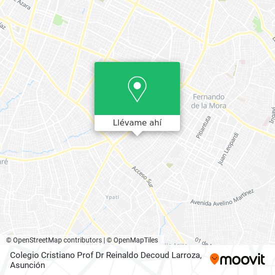 Mapa de Colegio Cristiano Prof Dr Reinaldo Decoud Larroza