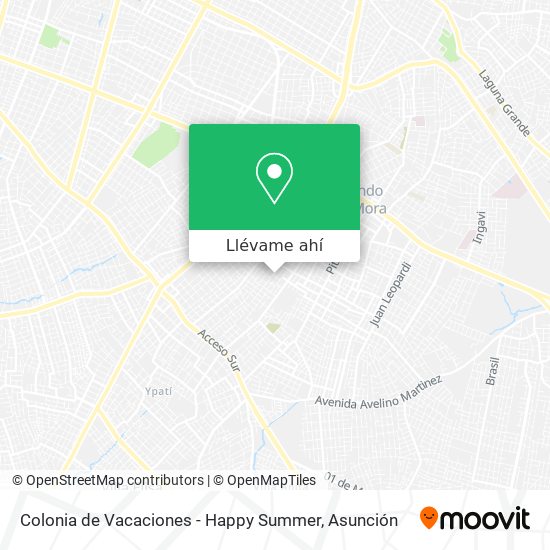 Mapa de Colonia de Vacaciones - Happy Summer