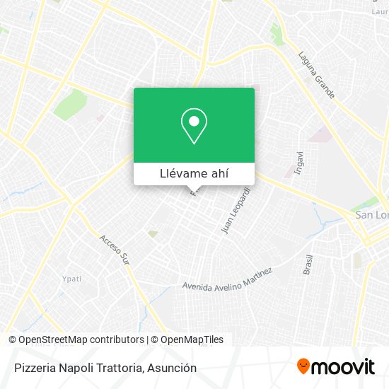 Mapa de Pizzeria Napoli Trattoria