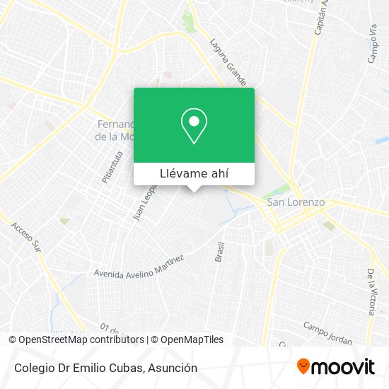 Mapa de Colegio Dr Emilio Cubas