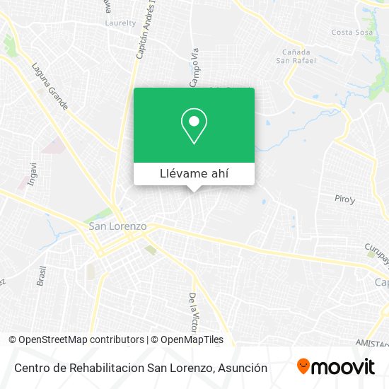 Mapa de Centro de Rehabilitacion San Lorenzo