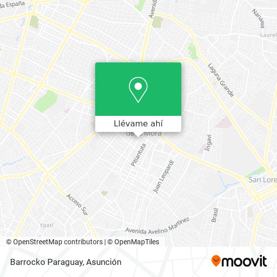 Mapa de Barrocko Paraguay