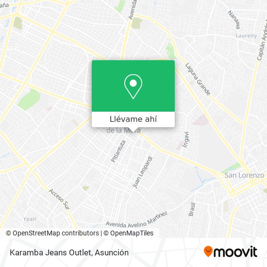 Mapa de Karamba Jeans Outlet