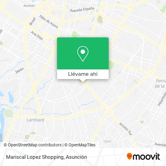 Mapa de Mariscal Lopez Shopping