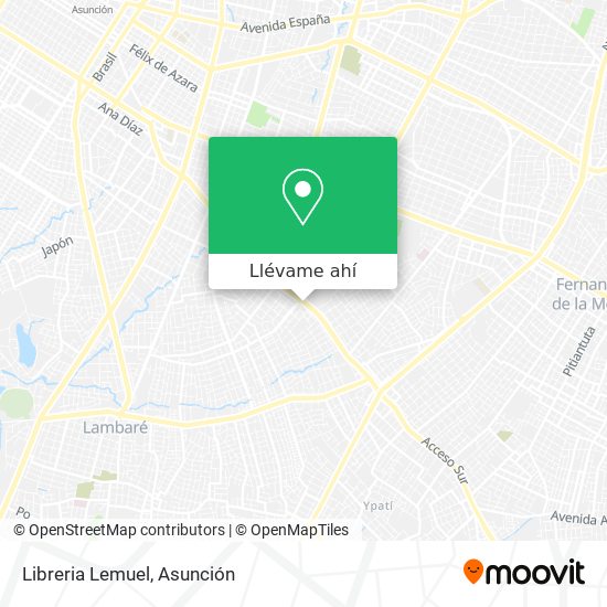 Mapa de Libreria Lemuel
