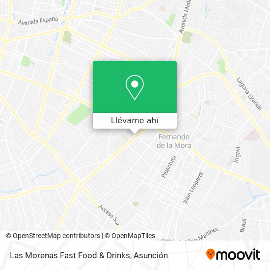 Mapa de Las Morenas Fast Food & Drinks