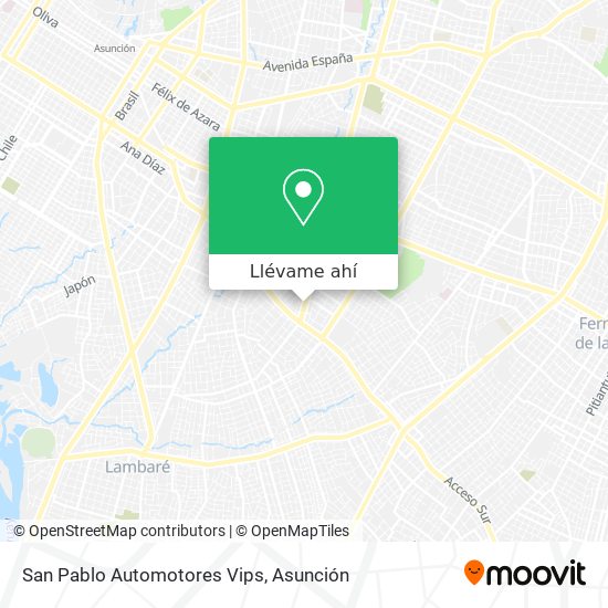 Mapa de San Pablo Automotores Vips