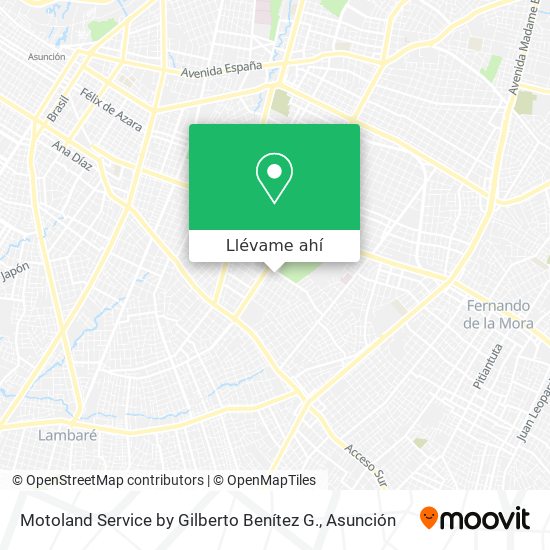 Mapa de Motoland Service by Gilberto Benítez G.